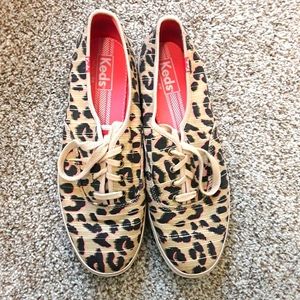 Women's Keds Leopard Print Tennis Shoe. Sz 9.5
